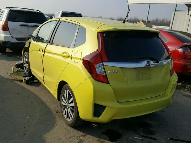 3HGGK5G86FM718161 - 2015 HONDA FIT EX YELLOW photo 3