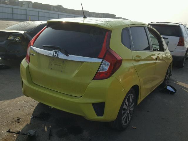 3HGGK5G86FM718161 - 2015 HONDA FIT EX YELLOW photo 4