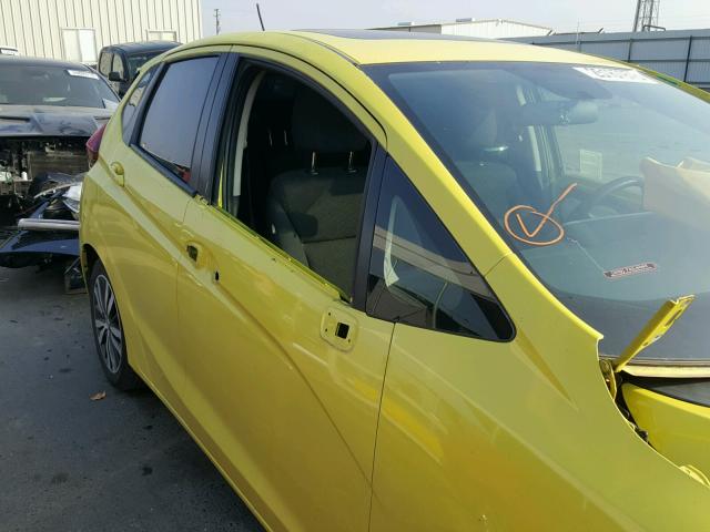 3HGGK5G86FM718161 - 2015 HONDA FIT EX YELLOW photo 9