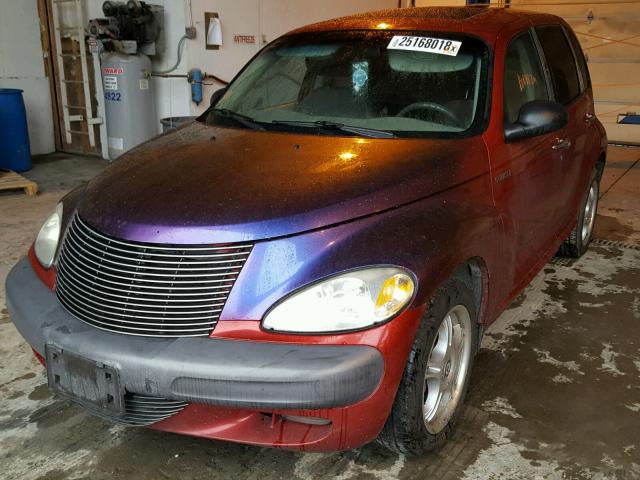 3C8FY4BB21T516615 - 2001 CHRYSLER PT CRUISER RED photo 2