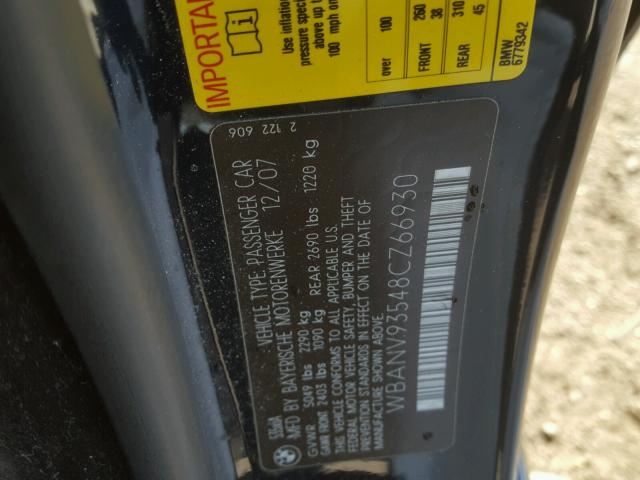 WBANV93548CZ66930 - 2008 BMW 535 XI Mavi fotoğraf 10
