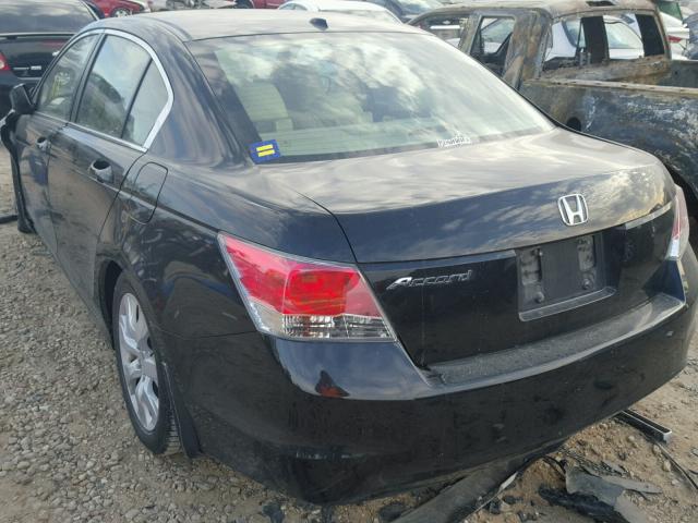 1HGCP26819A010143 - 2009 HONDA ACCORD EXL BLACK photo 3