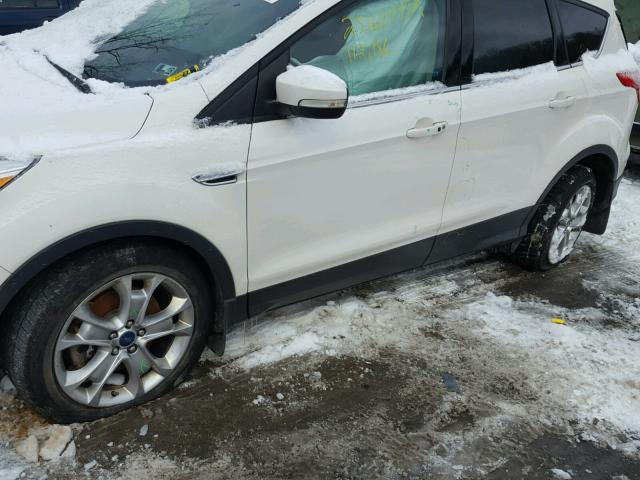 1FMCU9J90EUA91186 - 2014 FORD ESCAPE TIT WHITE photo 9