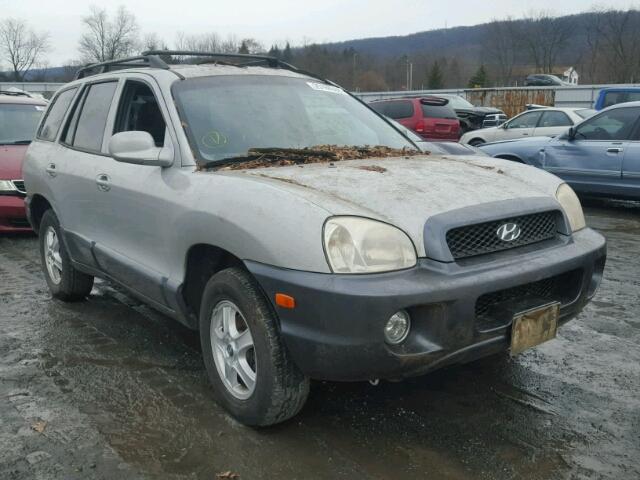 KM8SC73D34U701956 - 2004 HYUNDAI SANTA FE G SILVER photo 1