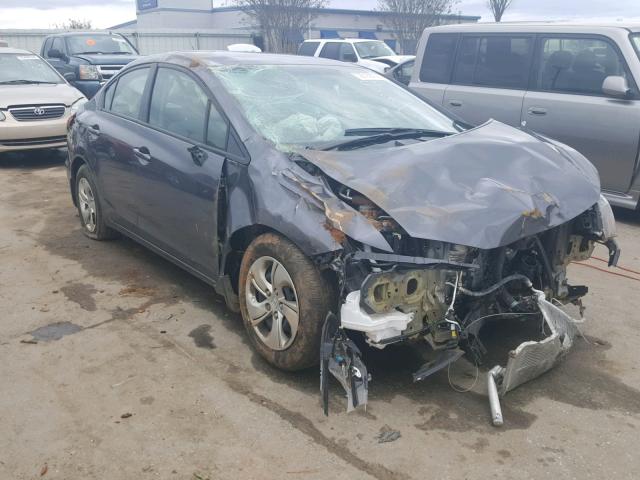 2HGFB2F55FH547483 - 2015 HONDA CIVIC LX GRAY photo 1