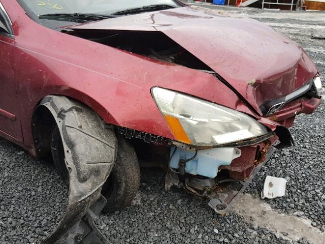 1HGCM56804A106106 - 2004 HONDA ACCORD EX RED photo 10