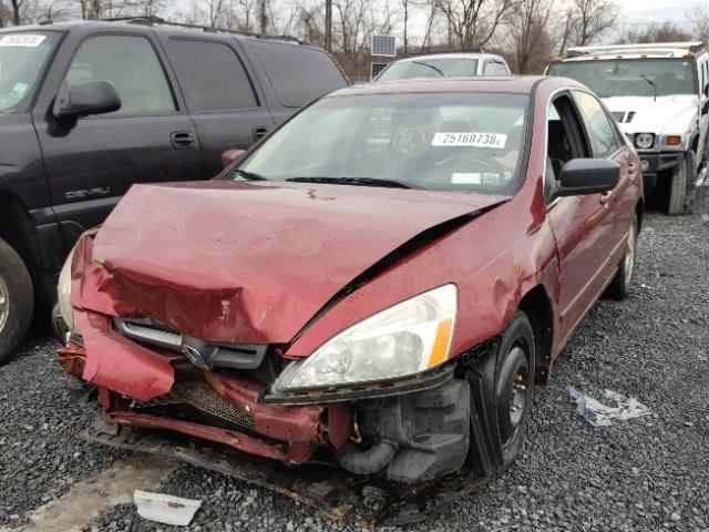 1HGCM56804A106106 - 2004 HONDA ACCORD EX RED photo 2