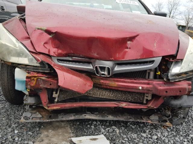 1HGCM56804A106106 - 2004 HONDA ACCORD EX RED photo 7