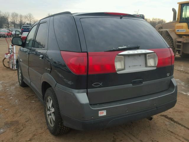 3G5DA03E12S520202 - 2002 BUICK RENDEZVOUS BLACK photo 3