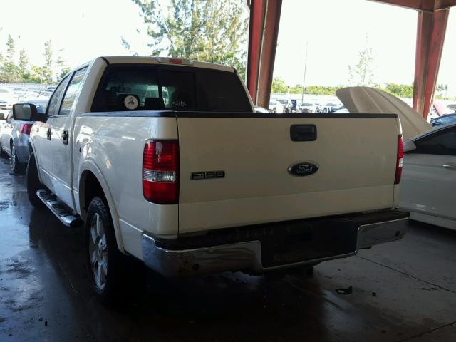 1FTPW12V98FC12089 - 2008 FORD F150 SUPER WHITE photo 3