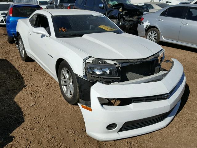 2G1FA1E35E9139935 - 2014 CHEVROLET CAMARO LS WHITE photo 1