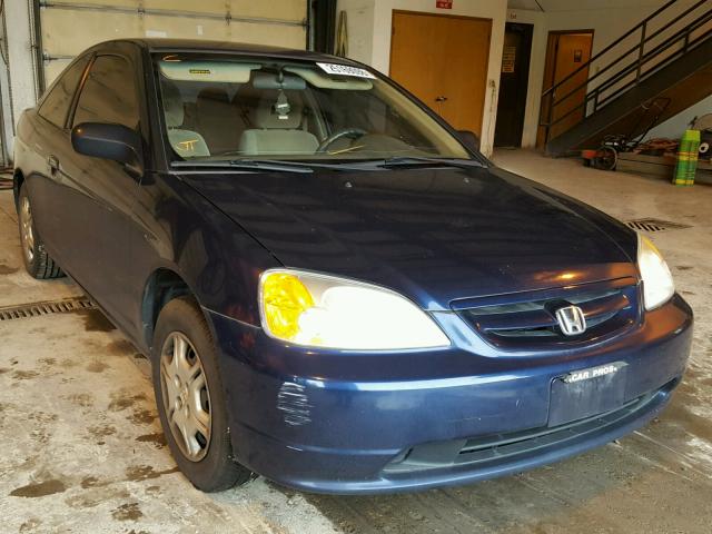 1HGEM22573L001066 - 2003 HONDA CIVIC LX BLUE photo 1