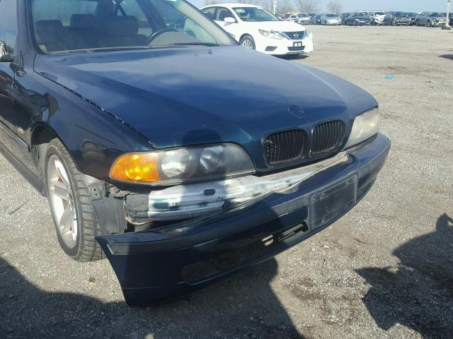 WBADM6343XGU00544 - 1999 BMW 528 I AUTO GREEN photo 9