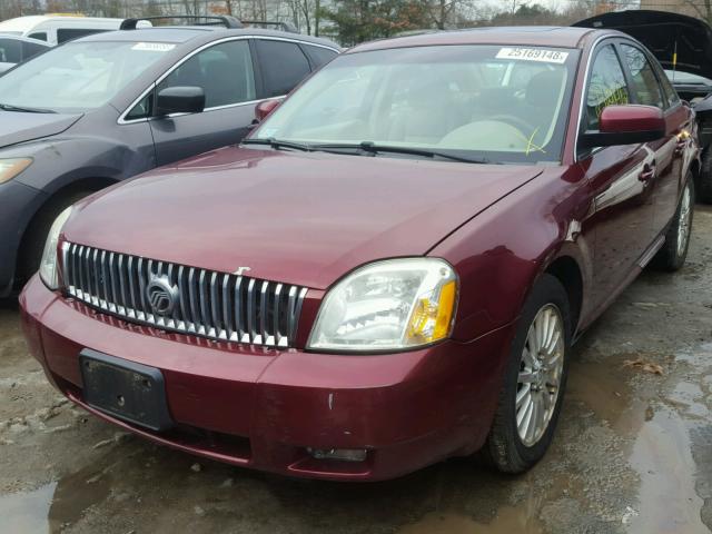 1MEHM43167G611752 - 2007 MERCURY MONTEGO PR MAROON photo 2