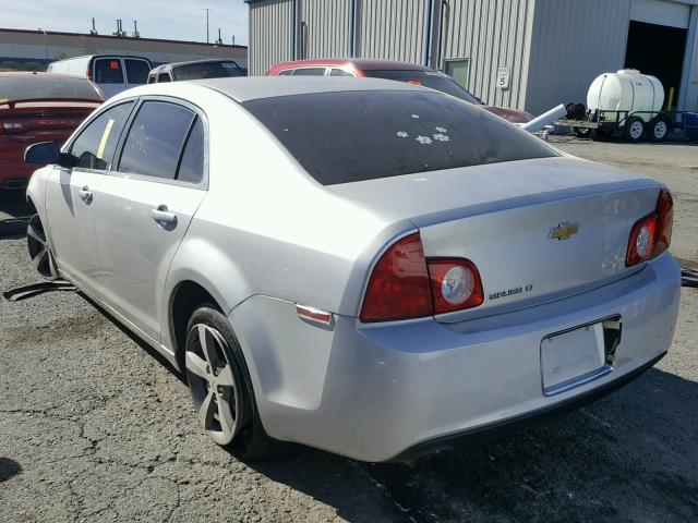 1G1ZC5E1XBF147318 - 2011 CHEVROLET MALIBU 1LT SILVER photo 3