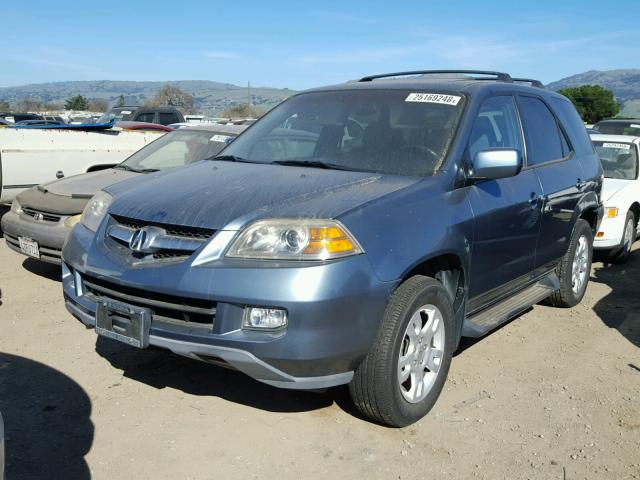 2HNYD18906H512758 - 2006 ACURA MDX TOURIN BLUE photo 2