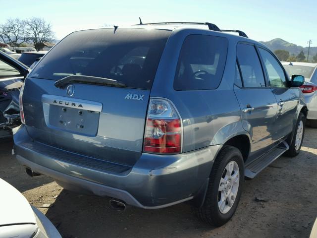 2HNYD18906H512758 - 2006 ACURA MDX TOURIN BLUE photo 4