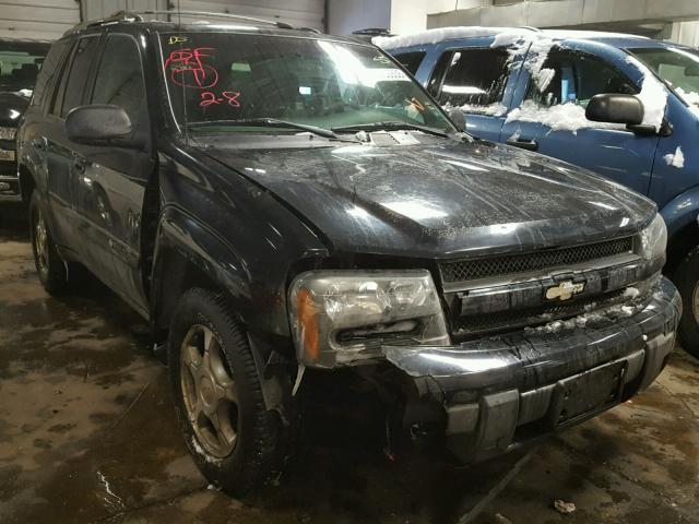 1GNDT13S742202525 - 2004 CHEVROLET TRAILBLAZE BLACK photo 1