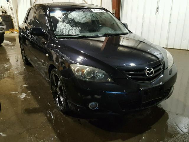 JM1BK343951310738 - 2005 MAZDA 3 HATCHBAC BLACK photo 1