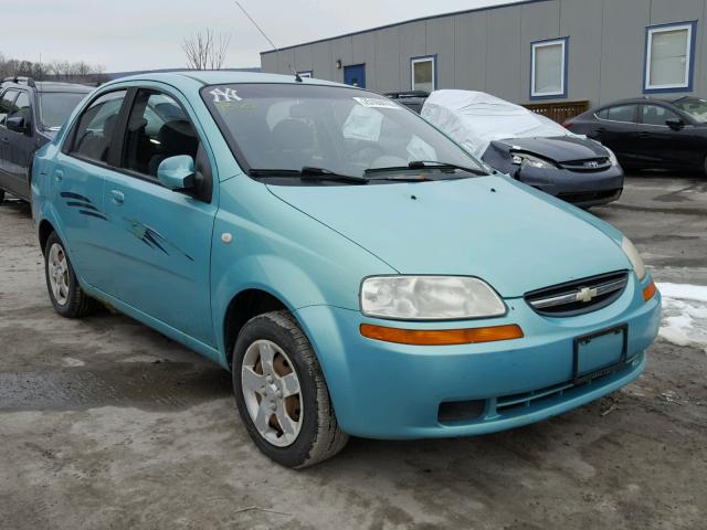 KL1TD52665B330289 - 2005 CHEVROLET AVEO BASE TEAL photo 1