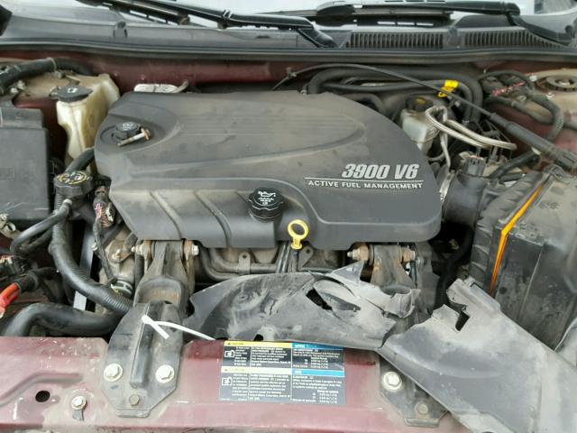 2G1WC58R079329694 - 2007 CHEVROLET IMPALA LT BURGUNDY photo 7