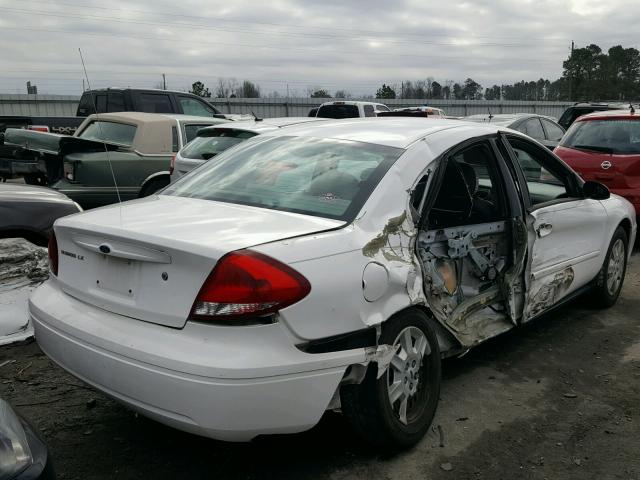 1FAFP52254A169275 - 2004 FORD TAURUS LX WHITE photo 4