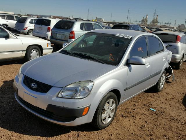 KNADE223496466656 - 2009 KIA RIO BASE SILVER photo 2