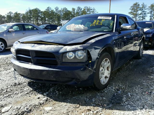 2B3KA43R96H447181 - 2006 DODGE CHARGER SE BLUE photo 2