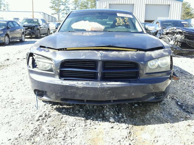 2B3KA43R96H447181 - 2006 DODGE CHARGER SE BLUE photo 9