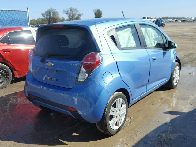 KL8CB6S92FC783103 - 2015 CHEVROLET SPARK LS BLUE photo 4