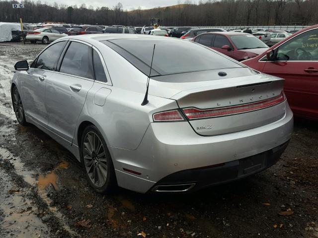 3LN6L2GK8DR815892 - 2013 LINCOLN MKZ SILVER photo 3