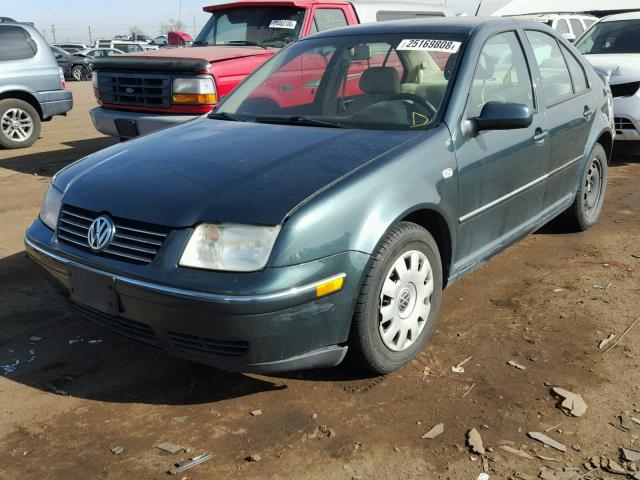 3VWRE69M54M029303 - 2004 VOLKSWAGEN JETTA GL GREEN photo 2