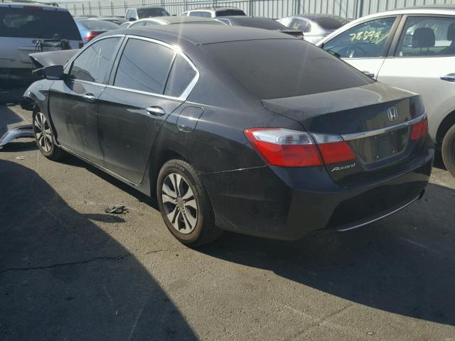 1HGCR2F31EA082095 - 2014 HONDA ACCORD LX BLACK photo 3