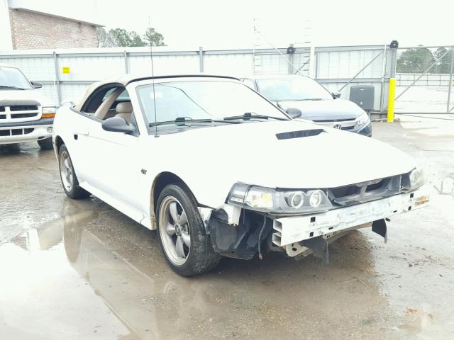 1FAFP45X42F220279 - 2002 FORD MUSTANG GT WHITE photo 1