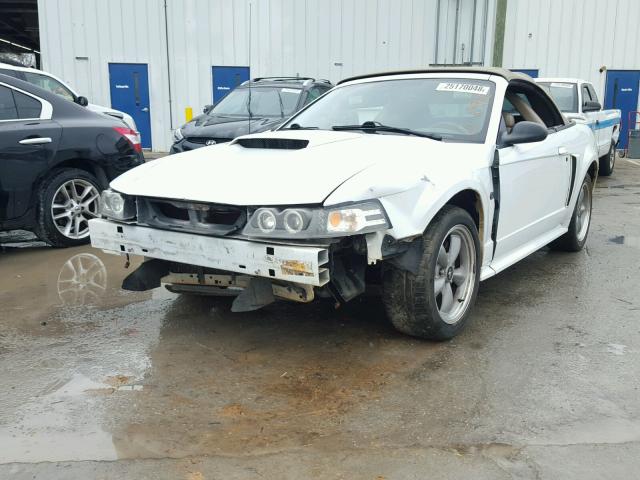 1FAFP45X42F220279 - 2002 FORD MUSTANG GT WHITE photo 2
