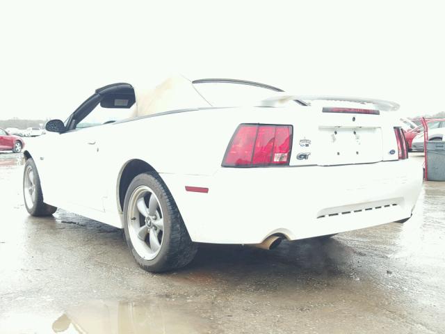 1FAFP45X42F220279 - 2002 FORD MUSTANG GT WHITE photo 3
