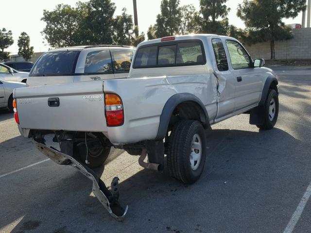 5TESM92N13Z168521 - 2003 TOYOTA TACOMA XTR SILVER photo 4