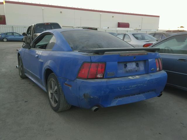 1FAFP42R03F437285 - 2003 FORD MUSTANG MA BLUE photo 3