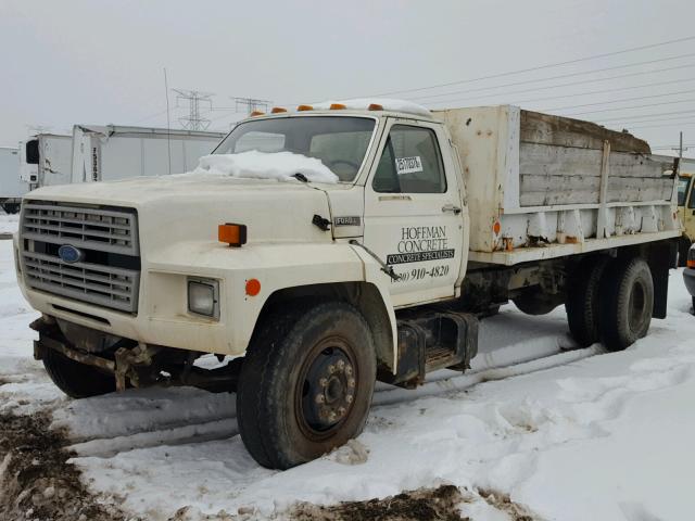 1FDPK74N3GVA41402 - 1986 FORD F7000 WHITE photo 2