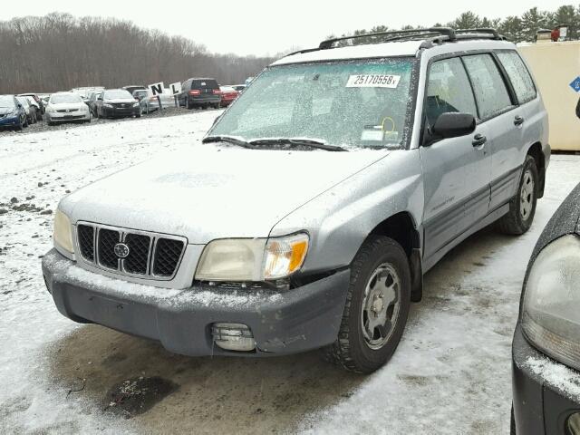 JF1SF63592H714723 - 2002 SUBARU FORESTER L GRAY photo 2