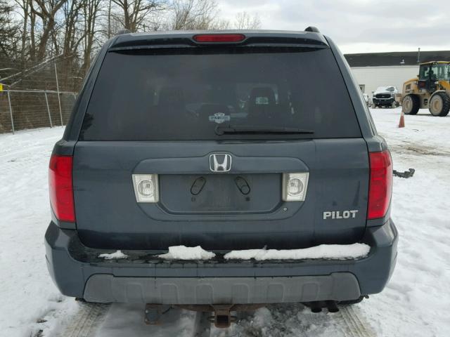 2HKYF18484H580363 - 2004 HONDA PILOT EX BLUE photo 9