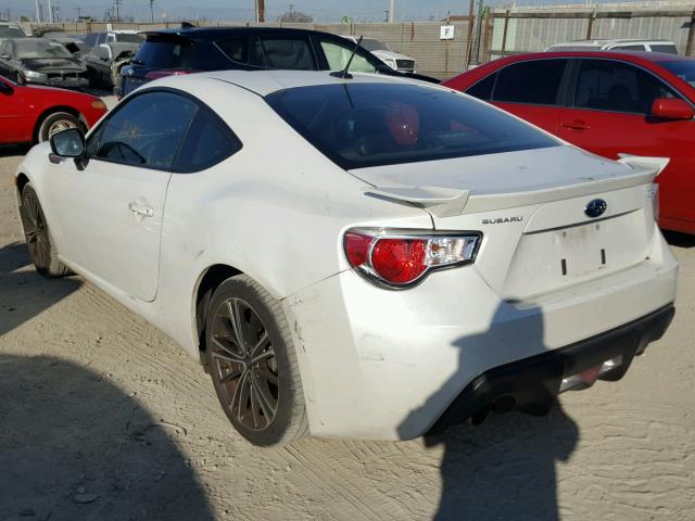 JF1ZCAC14D1608103 - 2013 SUBARU BRZ 2.0 LI WHITE photo 3