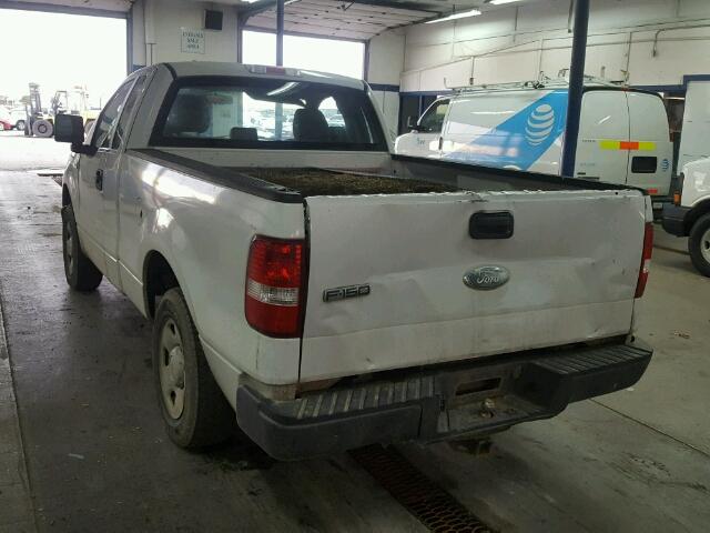 1FTRF12247NA05029 - 2007 FORD F150 WHITE photo 3