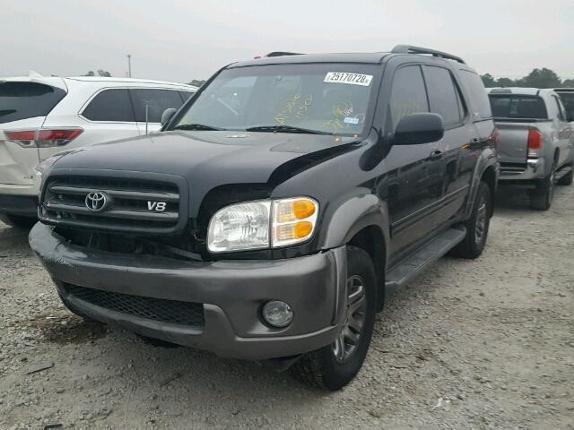 5TDZT34A14S235108 - 2004 TOYOTA SEQUOIA SR BLACK photo 2