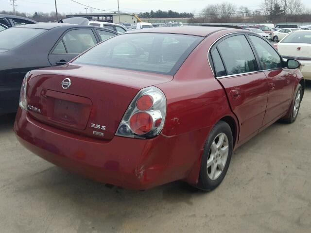 1N4AL11D86C245581 - 2006 NISSAN ALTIMA S MAROON photo 4