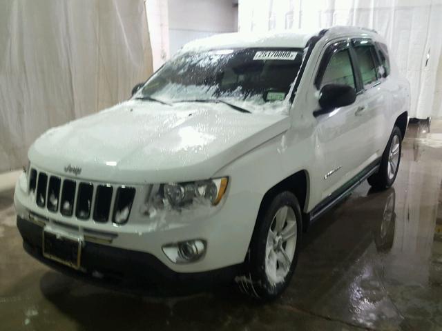 1C4NJDEB3CD655142 - 2012 JEEP COMPASS LA WHITE photo 2