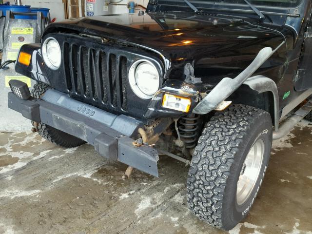 1J4FA49S81P300696 - 2001 JEEP WRANGLER / BLACK photo 9