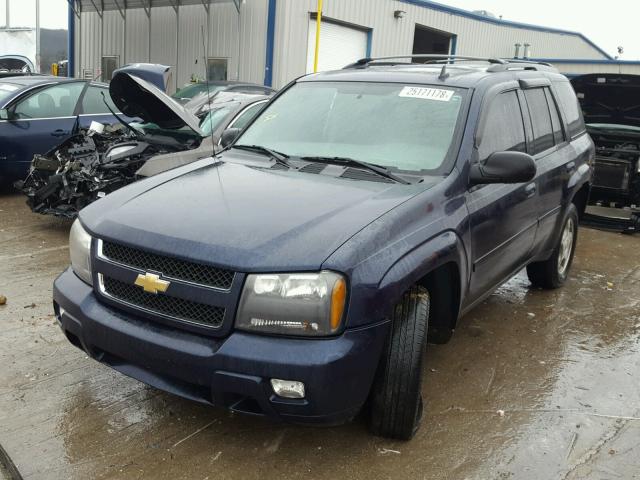 1GNDT13S482127577 - 2008 CHEVROLET TRAILBLAZE BLUE photo 2