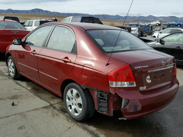 KNAFE121375386012 - 2007 KIA SPECTRA EX RED photo 3