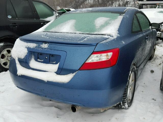 2HGFG12888H575759 - 2008 HONDA CIVIC EX BLUE photo 4